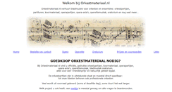 Desktop Screenshot of orkestmateriaal.nl